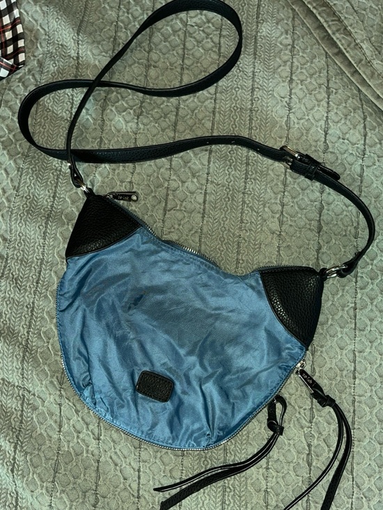 Co-Lab Handbags - Light Blue and Black Women's Crossbody Bag - Casual Everyday Carry